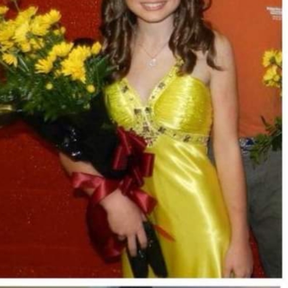 Yellow Prom Dress - Picture 2 of 3